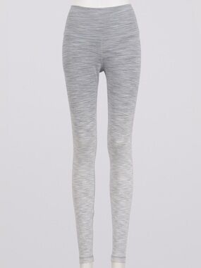 Lululemon Leggings Size 6 Grey White EUC Yoga Gym
